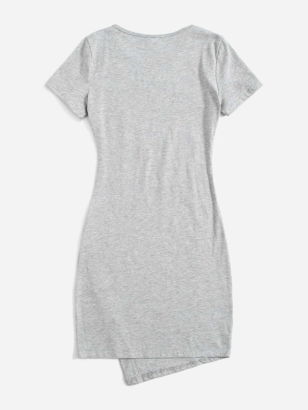 Teen Girls Button Side Fitted Dress SHE
