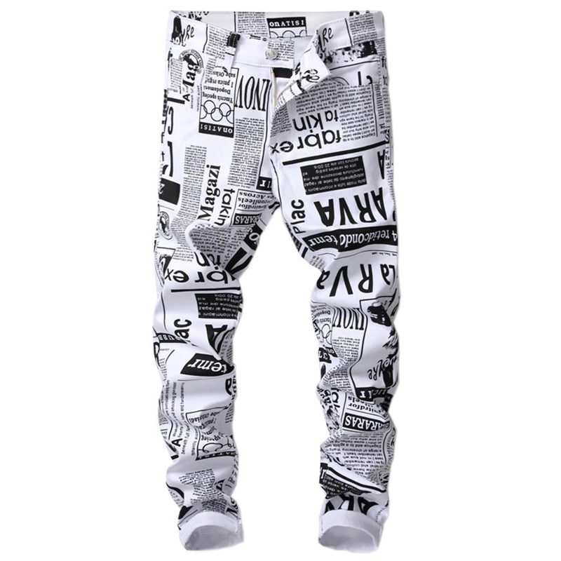 GINZOUS Men's fashion white paper printed jeans Slim fit black painted stretch denim pans designer cut style 2021, Blue
GINZOUS Men's fashion white paper printed jeans Slim fit black painted stretch denim pans designer cut style 2021, Blue