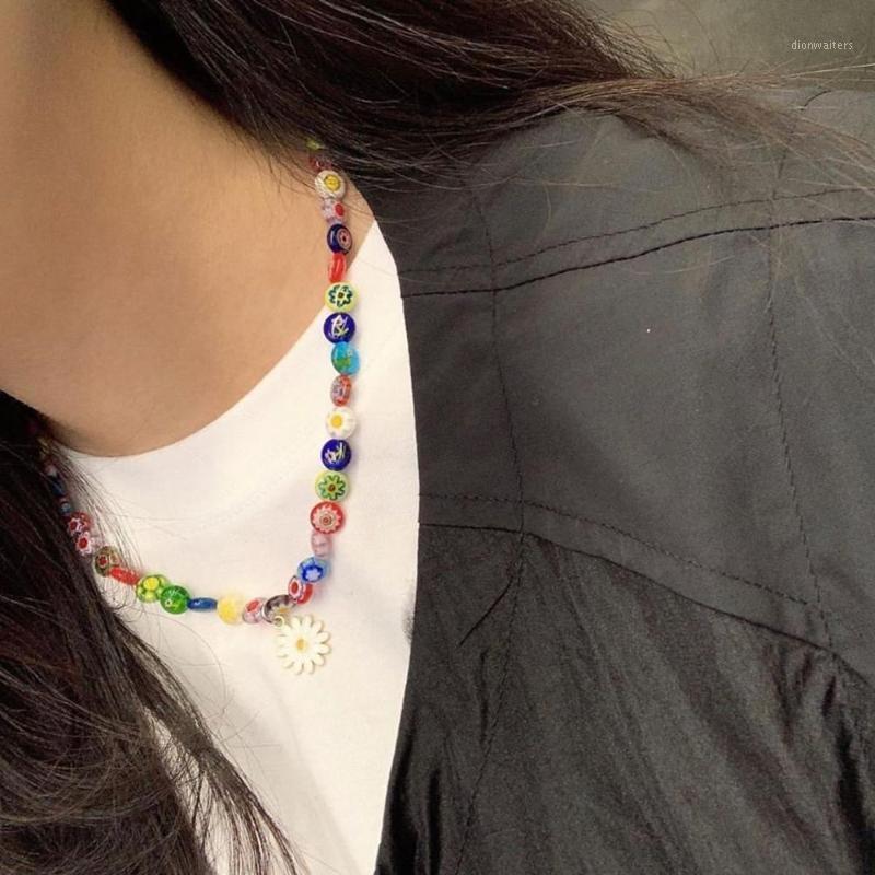 Chains 2021HUANZHI 2021 Colorful Transparent AcrylicRound Bead Flowers Pendant Daisy Necklace For Women Man Vacation Couple Jewelry
Chains 2021HUANZHI 2021 Colorful Transparent AcrylicRound Bead Flowers Pendant Daisy Necklace For Women Man Vacation Couple Jewelry