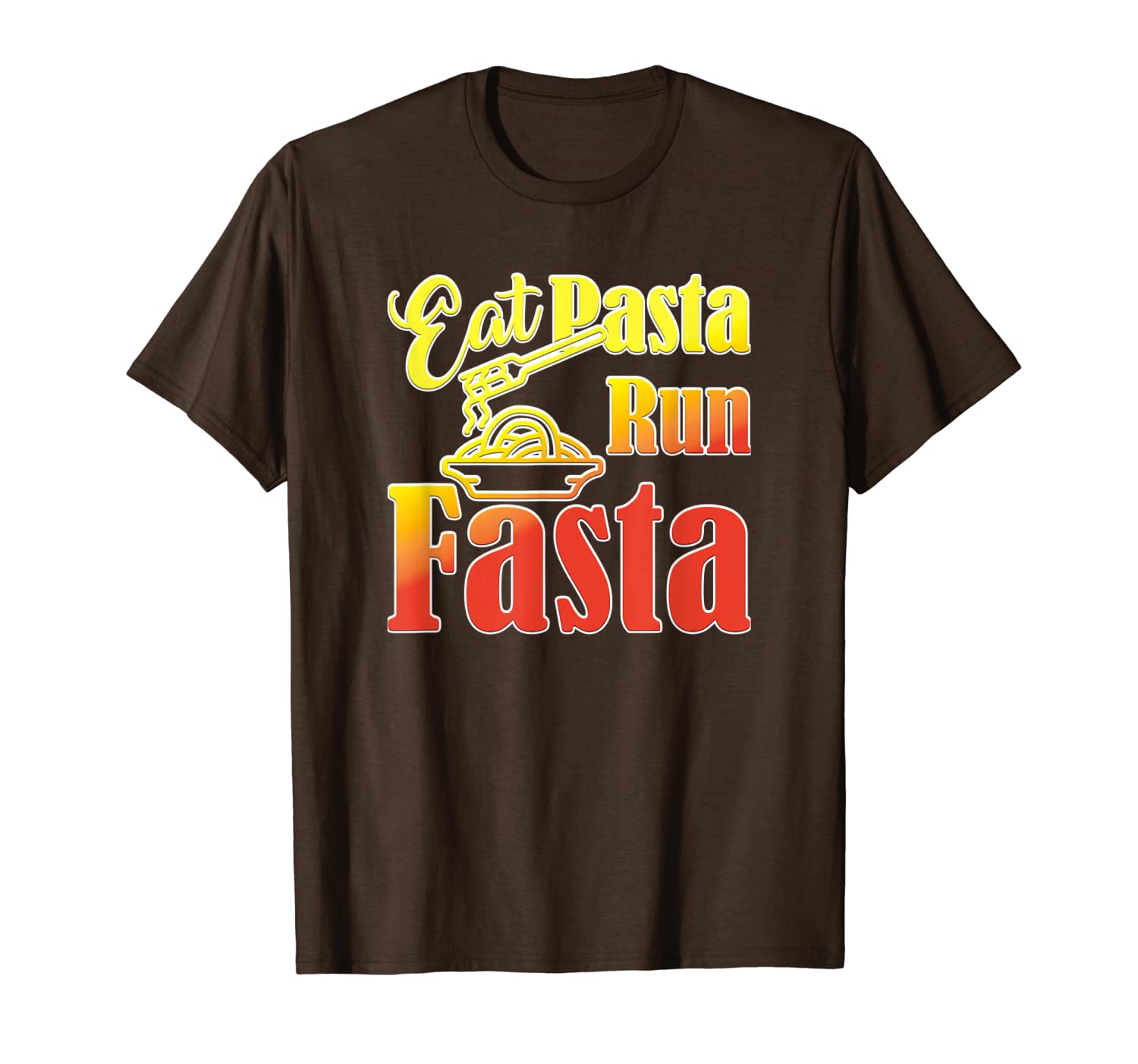 eat pasta run fasta runners humor gift, White;black