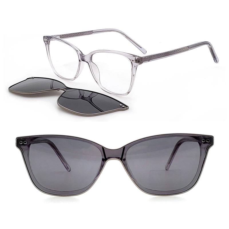 Fashion Sunglasses Frames Acetate Clip On Unique Shape Optical Glasses Frame With Magnetic Steel Rim Polarized Lenses H7801
Fashion Sunglasses Frames Acetate Clip On Unique Shape Optical Glasses Frame With Magnetic Steel Rim Polarized Lenses H7801
