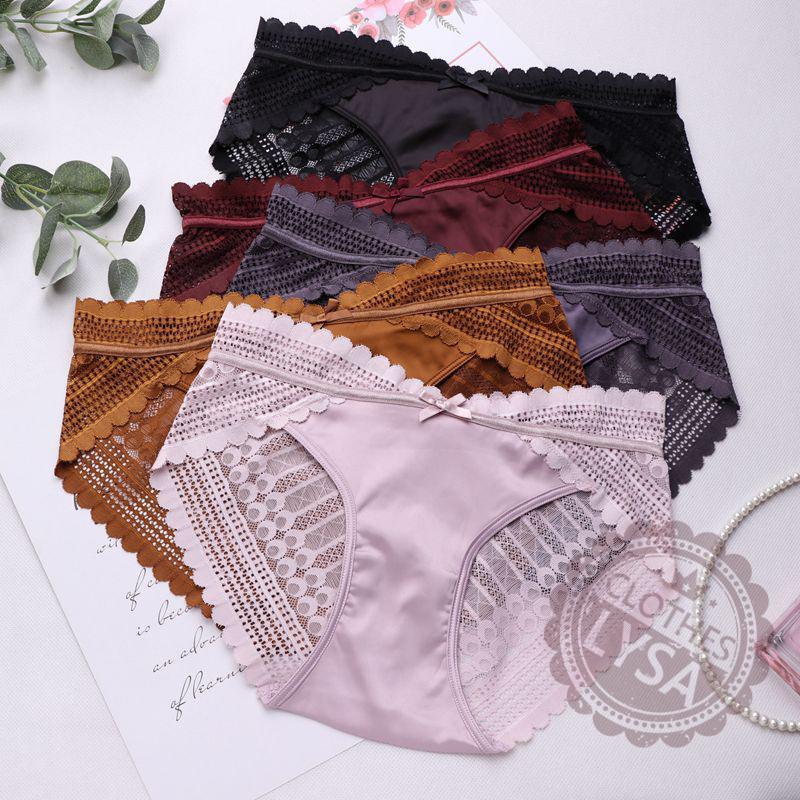 Women's Panties Sexy Underwear Satin Hollow Bow Silk Lace Romantic Mid Waist Hip Briefs, Black;pink
Women's Panties Sexy Underwear Satin Hollow Bow Silk Lace Romantic Mid Waist Hip Briefs, Black;pink