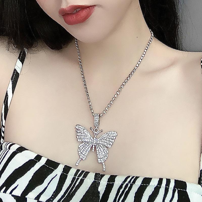 Pendant Necklaces Elegant Luxury Personality Temperament Women Fashion Fine Diamond Choker Butterfly Girl Neck Clavicle Chain Accessories
Pendant Necklaces Elegant Luxury Personality Temperament Women Fashion Fine Diamond Choker Butterfly Girl Neck Clavicle Chain Accessories
