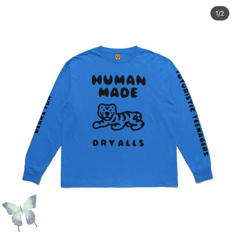 Heavy Fabric Human Made Jackets with Pocket Men Women Embroidery Outerwear Jacket Coat