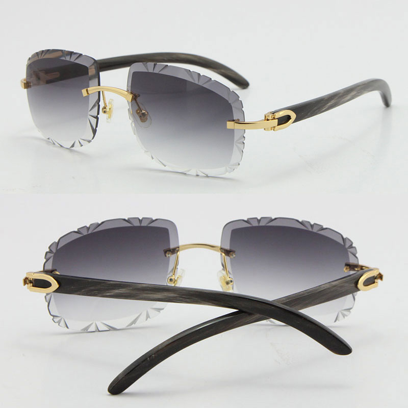 Rimless Original Marbled Black Buffalo Horn Sunglasses T8200762 diamond Cut Carved lens Unisex Large Square Sun glasses Wholesale Vintage male and female Eyewear
Rimless Original Marbled Black Buffalo Horn Sunglasses T8200762 diamond Cut Carved lens Unisex Large Square Sun glasses Wholesale Vintage male and female Eyewear