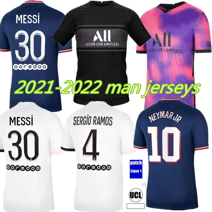 21 22 Thai paris home away third 4th soccer jersey MESSI 30 MBAPPE VERRATTI 2021 2022 MARQUINHOS KIMPEMBE DI MARIA KEAN football Jerseys top, Black
21 22 Thai paris home away third 4th soccer jersey MESSI 30 MBAPPE VERRATTI 2021 2022 MARQUINHOS KIMPEMBE DI MARIA KEAN football Jerseys top, Black