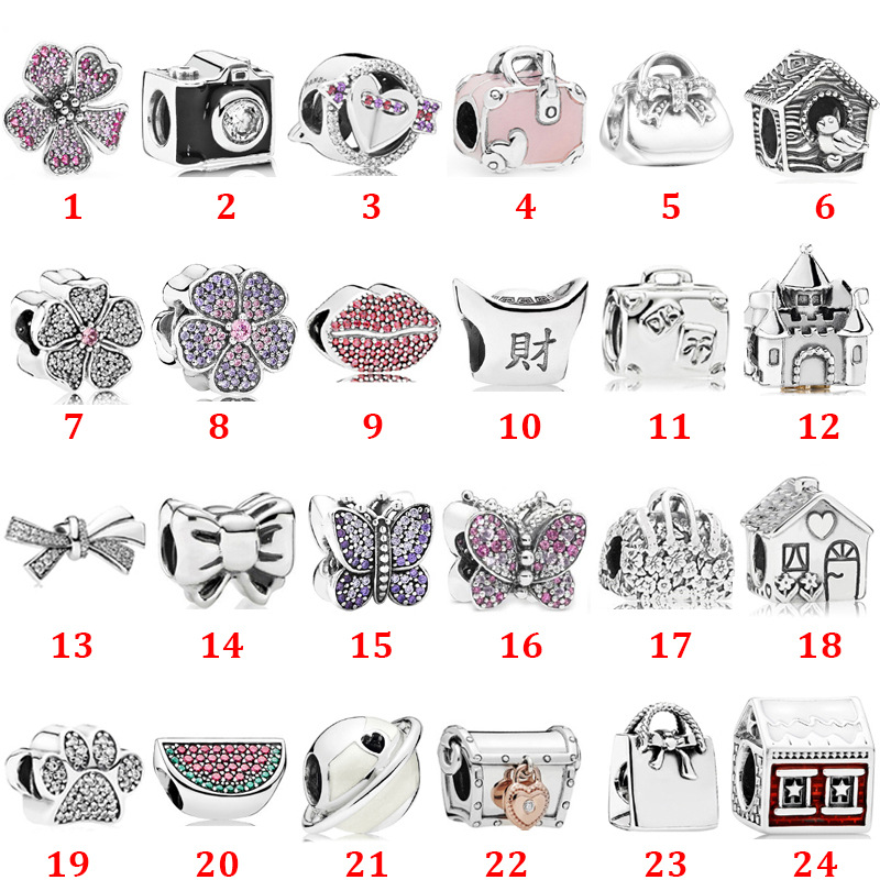 925 Sterling Silver Camera Earth House Gift Box Bow Knot Fixed String Hanging Pieces DIY Beads Charm Bead Fit Pandora Bracelet Necklace Jewelry gift
925 Sterling Silver Camera Earth House Gift Box Bow Knot Fixed String Hanging Pieces DIY Beads Charm Bead Fit Pandora Bracelet Necklace Jewelry gift