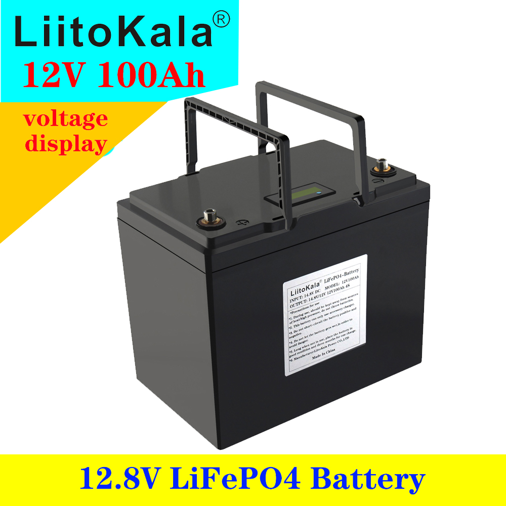 Home backup power LiitoKala 12.8v 100Ah lifepo4 battery with bluetooth BMS 12V cell pack for go cart UPS Household appliances Inverter
Home backup power LiitoKala 12.8v 100Ah lifepo4 battery with bluetooth BMS 12V cell pack for go cart UPS Household appliances Inverter