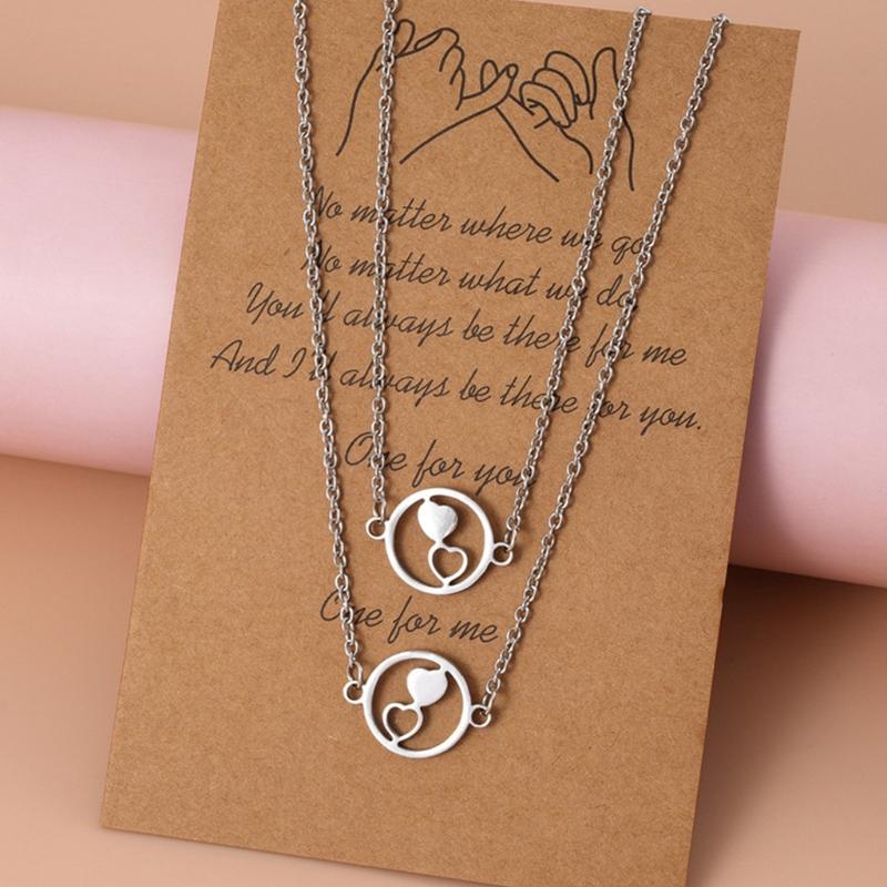 Charm Bracelets Sister Bracelet Necklaces Matching Heart Pendants Necklace Long Distance Friendship Jewelry For Christmas/Birthday Gifts, Golden;silver
Charm Bracelets Sister Bracelet Necklaces Matching Heart Pendants Necklace Long Distance Friendship Jewelry For Christmas/Birthday Gifts, Golden;silver