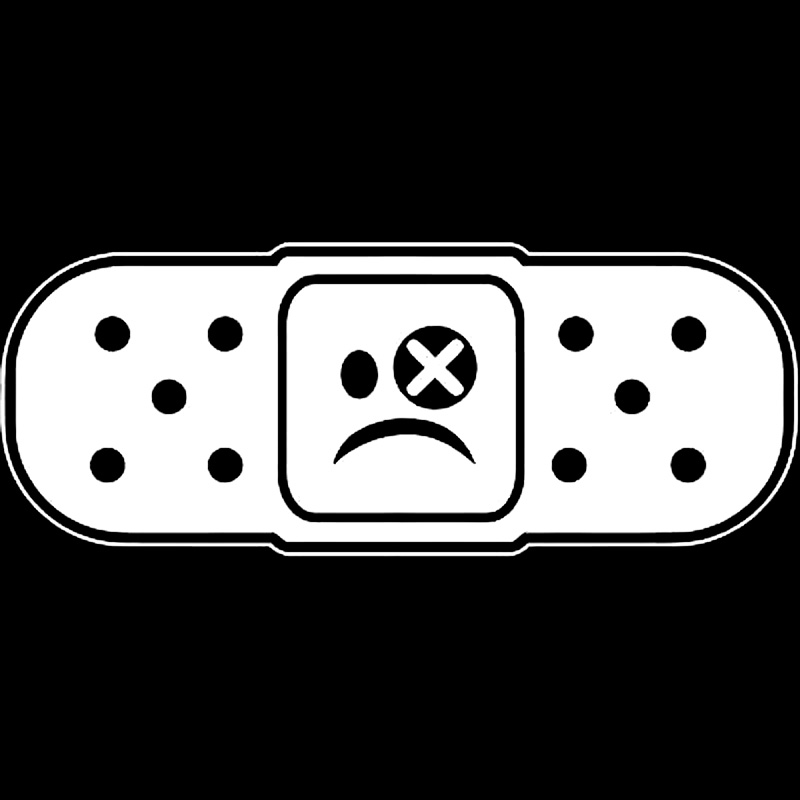 14*5.5CM Fun BAND AID JDM Decal Car Sticker Black Vinyl Accessories