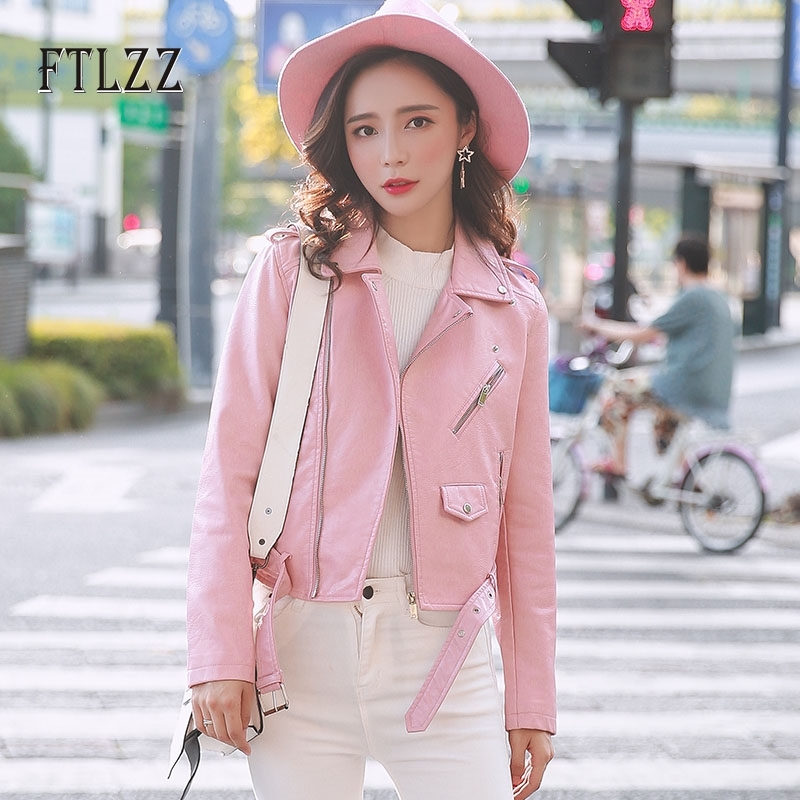 Arrival Women Moto & Biker Leather Jacket Spring Autumn Short Turn-down Collar Zipper Yellow Faux Coats 210602
Arrival Women Moto & Biker Leather Jacket Spring Autumn Short Turn-down Collar Zipper Yellow Faux Coats 210602