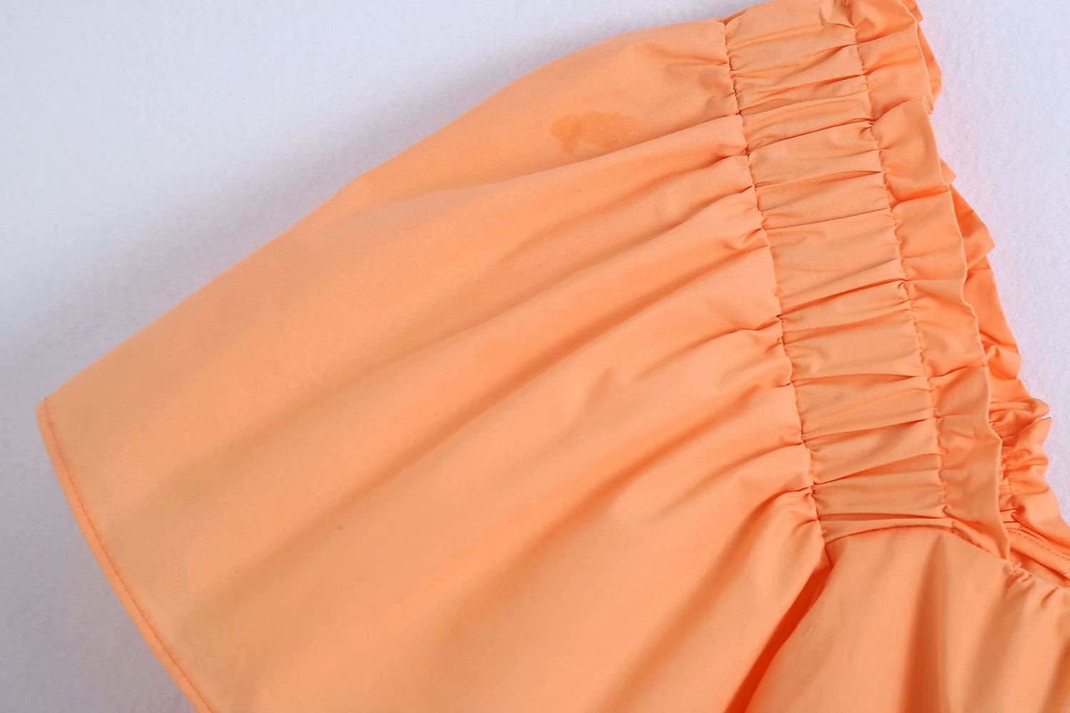 Square Collar White Summer Style Puff Sleeve Folds Women's Blouse Harajuku Fresh Chic Short-sleeved Female Shirt Tops 210507