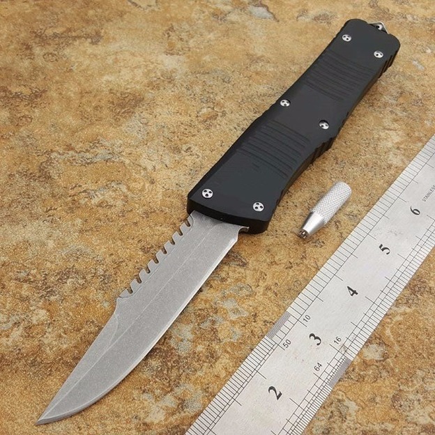Mict Combat dragon grey Apocalyptic black 440 blade T6061 handle folding automatic auto colletion Pocket Knife Survival Knifes Xmas gift
Mict Combat dragon grey Apocalyptic black 440 blade T6061 handle folding automatic auto colletion Pocket Knife Survival Knifes Xmas gift