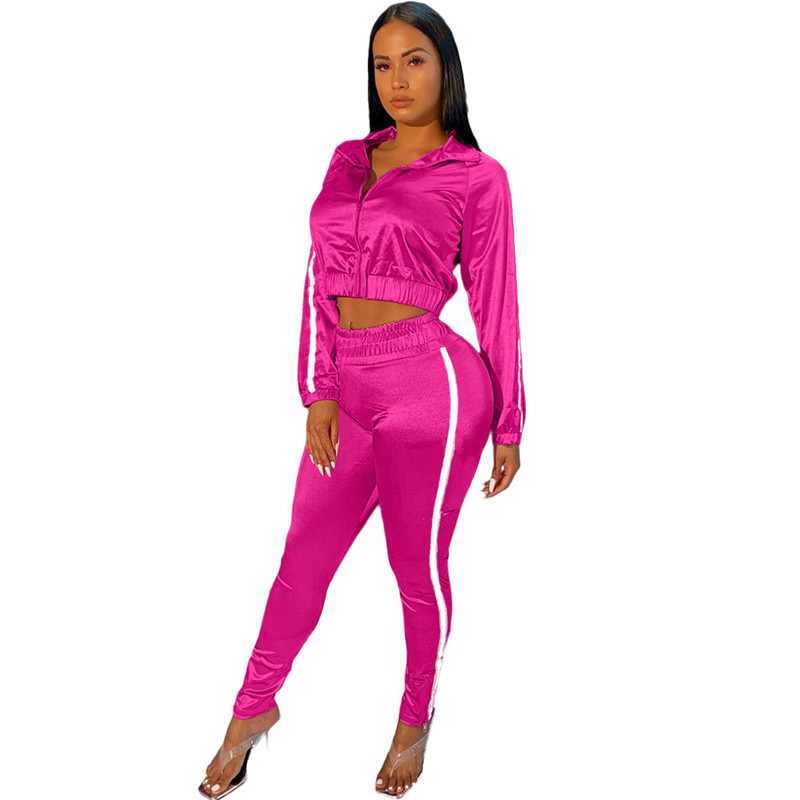 Women Designer Striped Tracksuits with Zipper Casual 2 Piece Slim Trousers Sets for Woman Spring Autumn Two Pieces Outfit, White
Women Designer Striped Tracksuits with Zipper Casual 2 Piece Slim Trousers Sets for Woman Spring Autumn Two Pieces Outfit, White