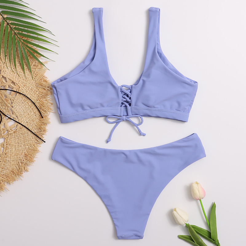 Sexy Dinosaurs Print Bikini Swimwear Women Summer Lace Up Push Padded Brazilian Thong Biquini Beachwear Swimsuit 210520