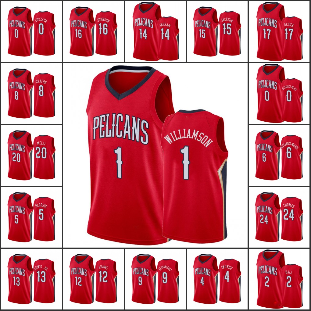 Men New Orleans PelicansZion Williamson Brandon Ingram Lonzo Ball Eric Bledsoe Nickeil Alexander-Walker J.J. Redick Custom Statement Jersey
Men New Orleans PelicansZion Williamson Brandon Ingram Lonzo Ball Eric Bledsoe Nickeil Alexander-Walker J.J. Redick Custom Statement Jersey