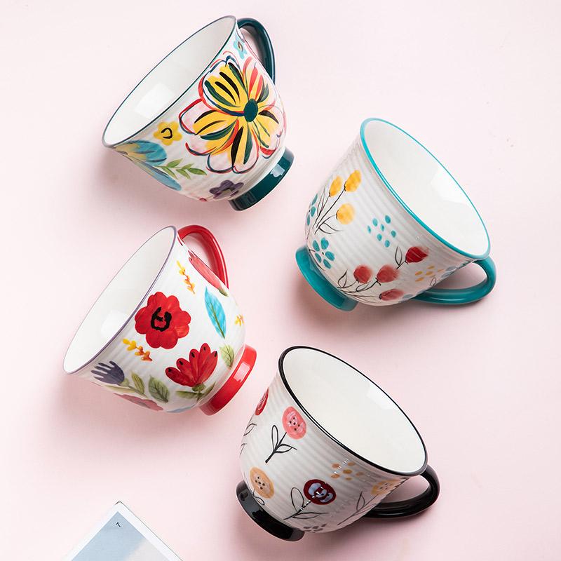 Mugs Japanese Hand Painted Fanhua Coffee Cup Ceramic Mug High Color Retro Water Office, Black
Mugs Japanese Hand Painted Fanhua Coffee Cup Ceramic Mug High Color Retro Water Office, Black