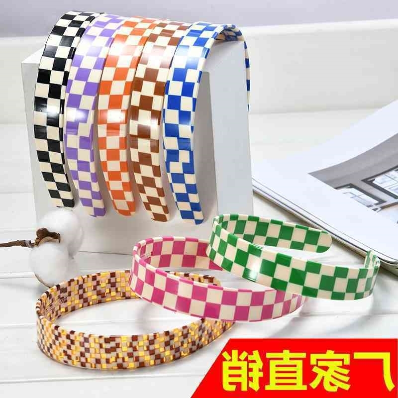 plate Korean acetic acid black and white lattice headband fashion simple headdress wide edge hair hoop female
plate Korean acetic acid black and white lattice headband fashion simple headdress wide edge hair hoop female