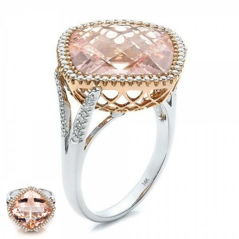 Wedding Rings Fashion Sparkling Champagne Color Ring Morganite Bridal Fine Engagement PartyJewelry Gift
Wedding Rings Fashion Sparkling Champagne Color Ring Morganite Bridal Fine Engagement PartyJewelry Gift