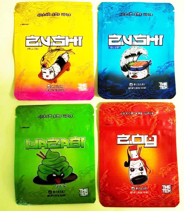 Zushi edible plastic bags 3.5 g stand up pouch food packaging with child proof zipper edibles mylar
Zushi edible plastic bags 3.5 g stand up pouch food packaging with child proof zipper edibles mylar
