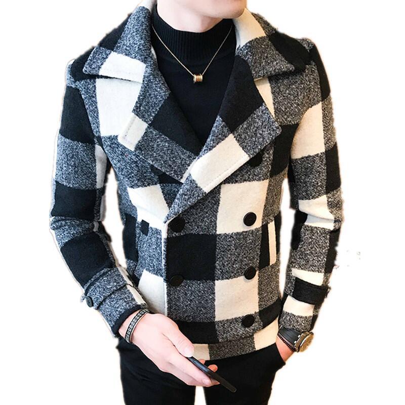Men's Jackets Woolen Coat 2022 Spring And Autumn Double-breasted Windbreaker British Retro Tartan Fashion Slim Short Men S-3XL, Black;brown
Men's Jackets Woolen Coat 2022 Spring And Autumn Double-breasted Windbreaker British Retro Tartan Fashion Slim Short Men S-3XL, Black;brown