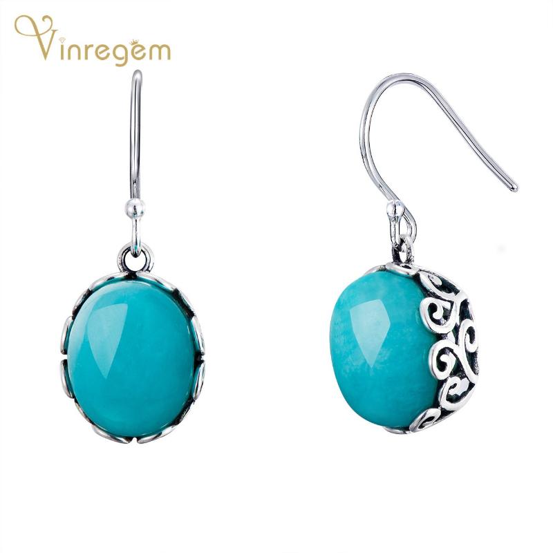 Dangle & Chandelier Vinregem Vintage 100% 925 Sterling Silver Oval Amazonite Gemstone Wedding Engagement White Gold Earrings Fine Jewelry
Dangle & Chandelier Vinregem Vintage 100% 925 Sterling Silver Oval Amazonite Gemstone Wedding Engagement White Gold Earrings Fine Jewelry