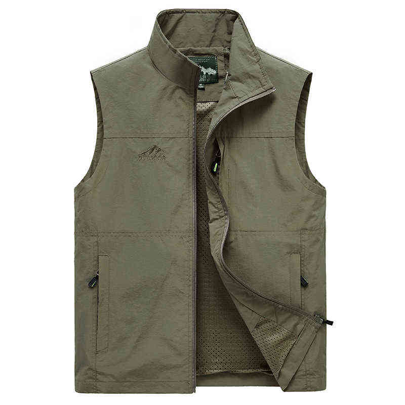 Men's Vests Arrival Men Sleeveless Vest Summer Spring Autumn Casual Travels Vest Outdoors Multi-pockets Vest Waistcoat Male 211105