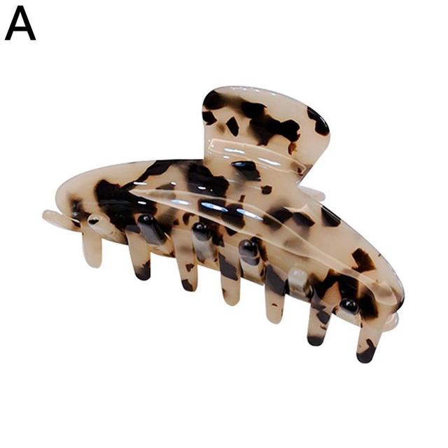 Acetate Hair Claws Big Size Square Hair Crabs Clip Fashion Leopard Clamps For Women Hair Accessories Grain