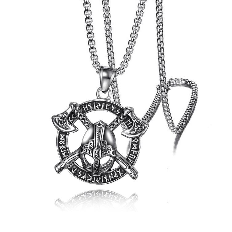 Pendant Necklaces European And American Accessories, Nordic Vikings Helmet, , Thunder God Axe Sign, Pendant, Tiktok, Necklace, So On., Silver
Pendant Necklaces European And American Accessories, Nordic Vikings Helmet, , Thunder God Axe Sign, Pendant, Tiktok, Necklace, So On., Silver