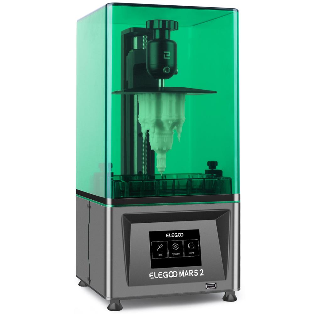 ELEGOO MARS 2 Mono SLA 3D Printer UV Photocuring LCD 3D Printer with 6 inch 2K Monochrome LCD Printing Size 129x80x150mm
ELEGOO MARS 2 Mono SLA 3D Printer UV Photocuring LCD 3D Printer with 6 inch 2K Monochrome LCD Printing Size 129x80x150mm