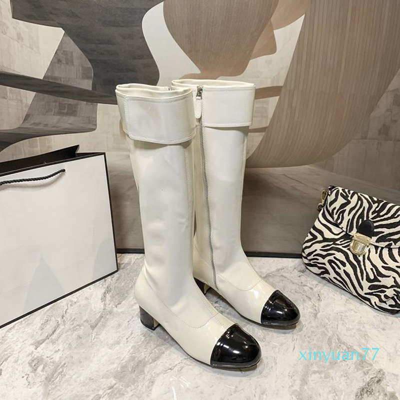 designer Women winter knee boots patent leather button side zipper long martin booties 4.5cm platform fashion shoes black white, 2#
designer Women winter knee boots patent leather button side zipper long martin booties 4.5cm platform fashion shoes black white, 2#