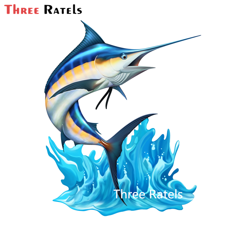 Three Ratels A857 PVC Cool Jumping Blue Marlin 3D Fish Fishing Wall Art Stationery Sticker Decal On Car Bumper Bike Motorcycle, Fc68-a
Three Ratels A857 PVC Cool Jumping Blue Marlin 3D Fish Fishing Wall Art Stationery Sticker Decal On Car Bumper Bike Motorcycle, Fc68-a