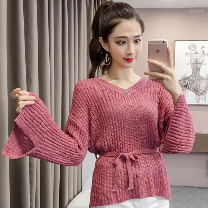 Women's Sweaters 2021 Early Autumn Korean Neutral And Wind Sweater Women Loose Wear Thick Wool Trumpet Sleeve Knit, White;black
Women's Sweaters 2021 Early Autumn Korean Neutral And Wind Sweater Women Loose Wear Thick Wool Trumpet Sleeve Knit, White;black