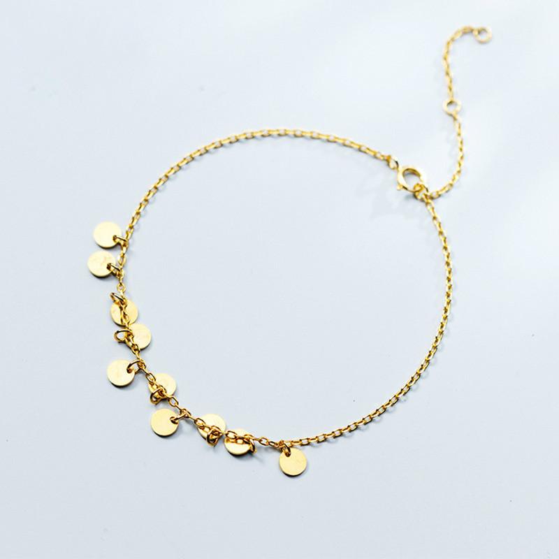 Link, Chain 100% 925 Solid Real Sterling Silver Fashion Women Gold Round Wafer Bracelet 16cm For Teen Friend Wife Daughter
Link, Chain 100% 925 Solid Real Sterling Silver Fashion Women Gold Round Wafer Bracelet 16cm For Teen Friend Wife Daughter