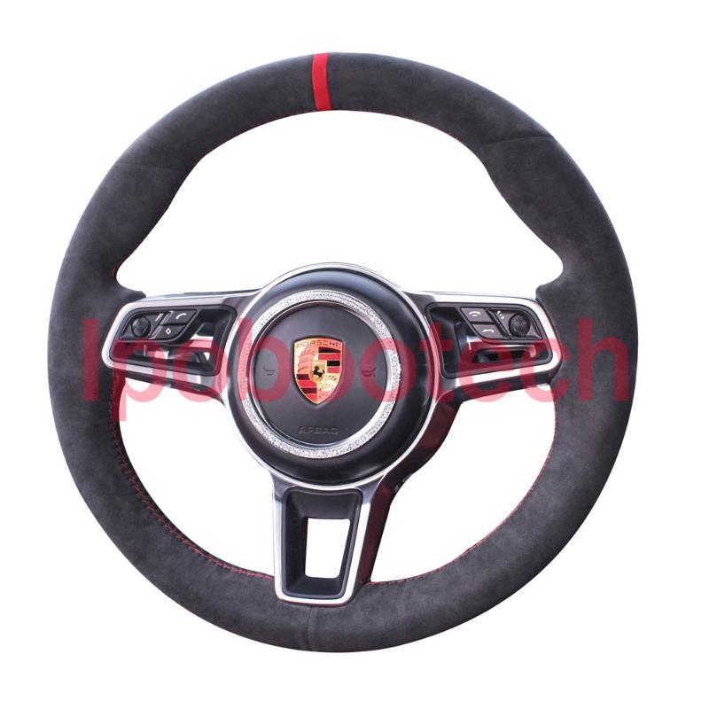Steering Wheel Covers DIY Black Suede Leather Red Stitch On Wrap Cover Fit For Macan 2021-2021
Steering Wheel Covers DIY Black Suede Leather Red Stitch On Wrap Cover Fit For Macan 2021-2021