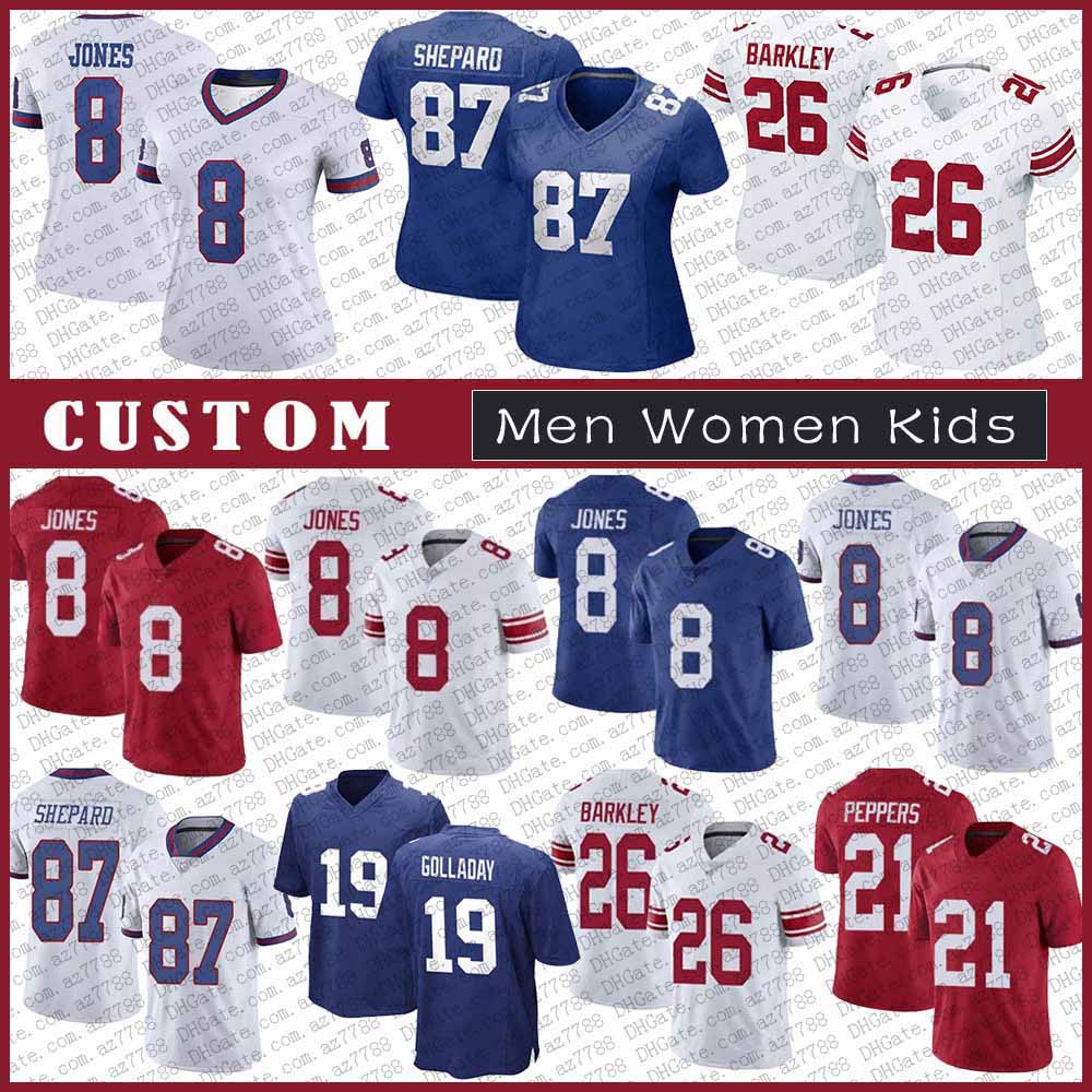 19 Kenny Golladay Custom Men Women Kids Football Jersey 26 Saquon Barkley 8 Daniel Jones Ryan Anderson Michael Strahan Leonard Williams Xavier McKinney Kyle Rudolph, Shown
19 Kenny Golladay Custom Men Women Kids Football Jersey 26 Saquon Barkley 8 Daniel Jones Ryan Anderson Michael Strahan Leonard Williams Xavier McKinney Kyle Rudolph, Shown
