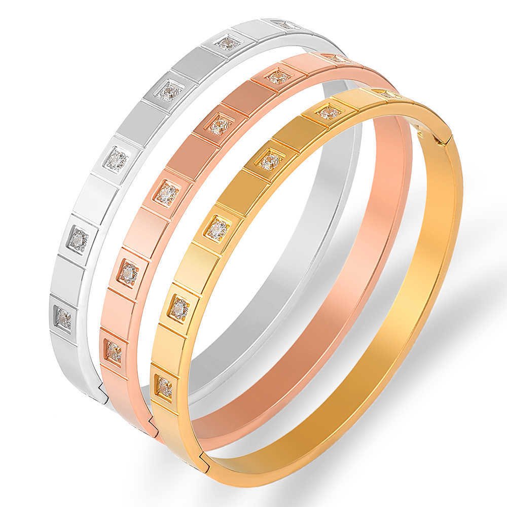 Fysara 4/6mm Fashion Pulseiras Crystals Square Bracelet & Bangle for Women Stainless Steel Love Bangles Gold European Jewelry Q0719
Fysara 4/6mm Fashion Pulseiras Crystals Square Bracelet & Bangle for Women Stainless Steel Love Bangles Gold European Jewelry Q0719