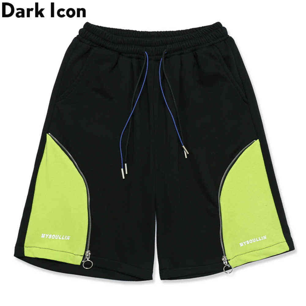 Color Block Zipper Casual Shorts for Men Summer Terry Material Men's Short Black White 210603
Color Block Zipper Casual Shorts for Men Summer Terry Material Men's Short Black White 210603