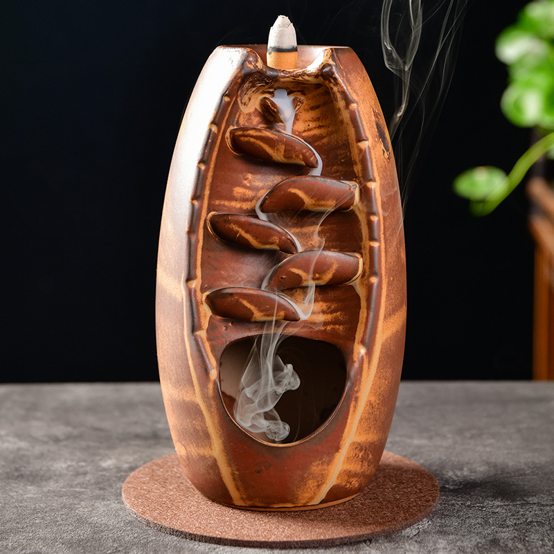 Backflow Incense Burner Ceramic Incense Stick Maitreya Buddha Retro Holder Gift Style Burner Incense Decoratio 5470 Q2 от DHgate WW