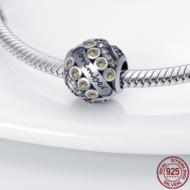 Other 2021 Fit Bracelet Necklace November Birthday Stone Bead Plata De Ley Charm Lady DIY Jewelry Gift
Other 2021 Fit Bracelet Necklace November Birthday Stone Bead Plata De Ley Charm Lady DIY Jewelry Gift
