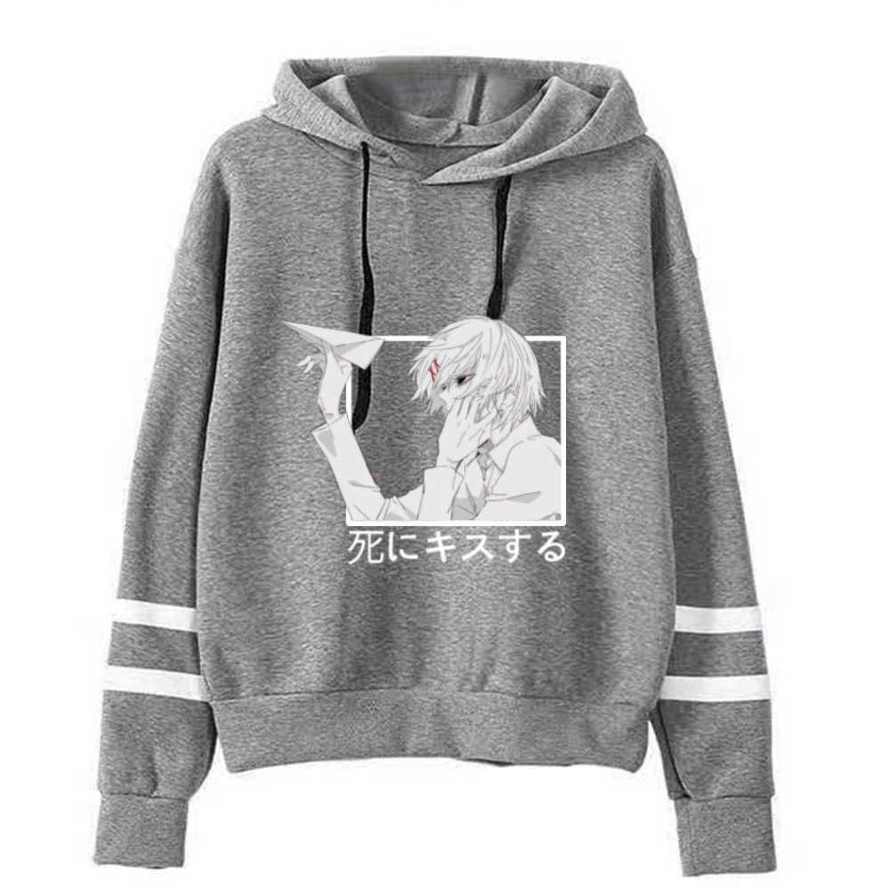 Tokyo Ghoul Touka Anime Hoodie Fashion Long Sleeve Hip Hop Uniex Y0804