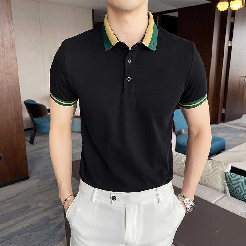 Brand Short Sleeve POLO Shirts Summer Lapel Slim Fit Casual POLO Shirts Solid Color Business Social Dress Tee Tops Male Clothes 210527, White
Brand Short Sleeve POLO Shirts Summer Lapel Slim Fit Casual POLO Shirts Solid Color Business Social Dress Tee Tops Male Clothes 210527, White
