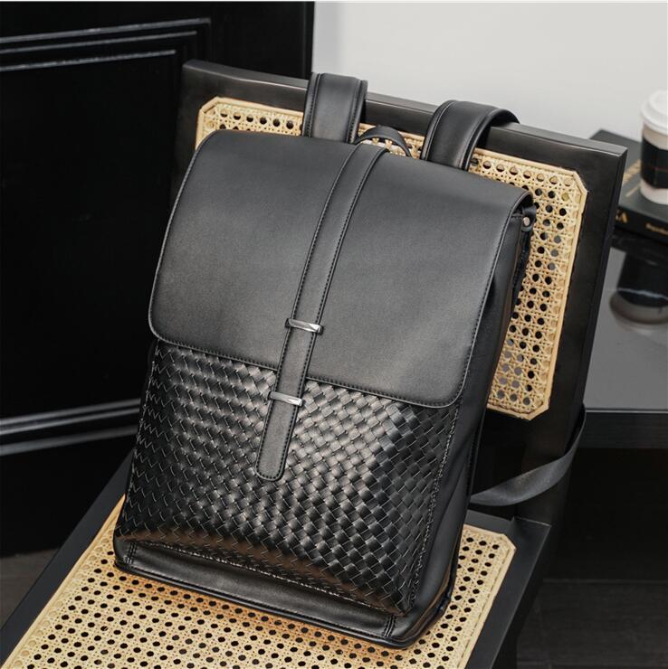 Factory wholesale men leather shoulder bag college style printed fashion backpack street trend woven student backpacks simple and versatile plaid handbag, Black1
Factory wholesale men leather shoulder bag college style printed fashion backpack street trend woven student backpacks simple and versatile plaid handbag, Black1