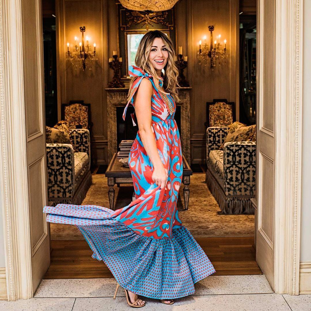 Women Dress Sleeveless Color Matching Plus Size Dresses Long Printing Vintage Sexy Summer Fashion 210524