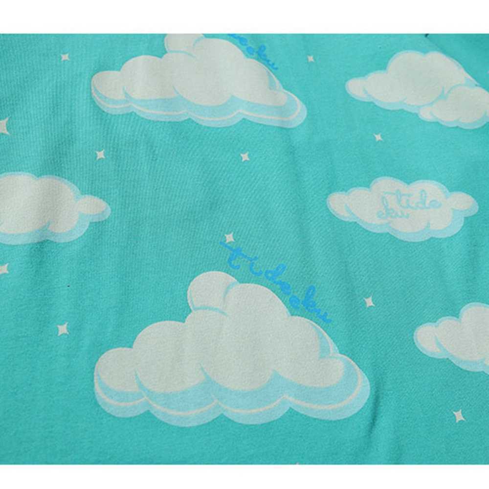 Men's T-shirt Summer Short Sleeve Cute Clouds Printed Tee Hip Hop Oversized Cotton Casual Harajuku Streetwear Tshirts 210601