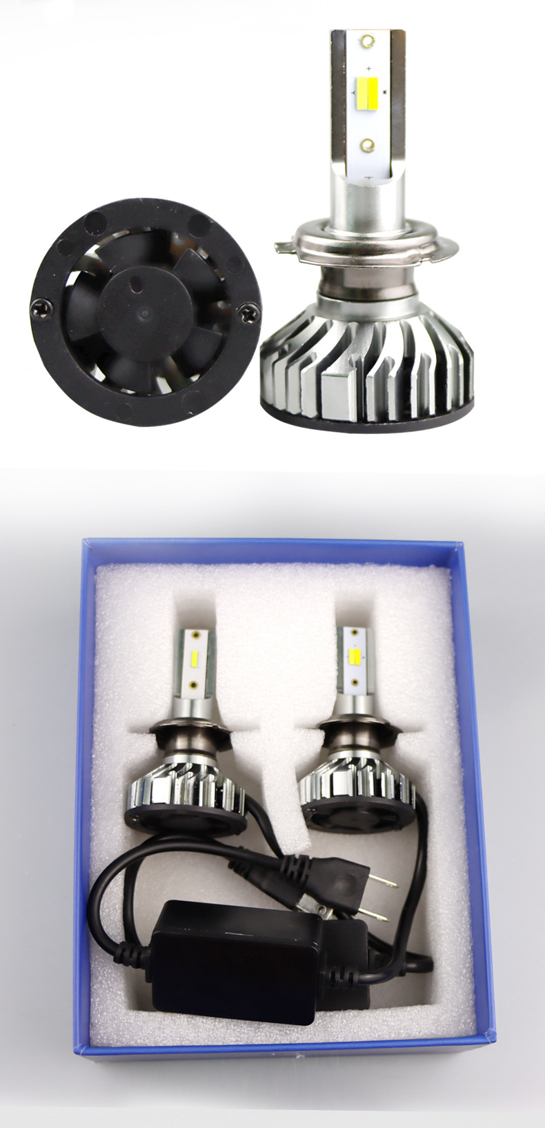 Y2/F2 Car LED Headlight 6000K White 3500K Yellow Light Auto Modified Lamp H7 H3 H4 9005 9006 H13 9007 Bulb Waterproof LIghts