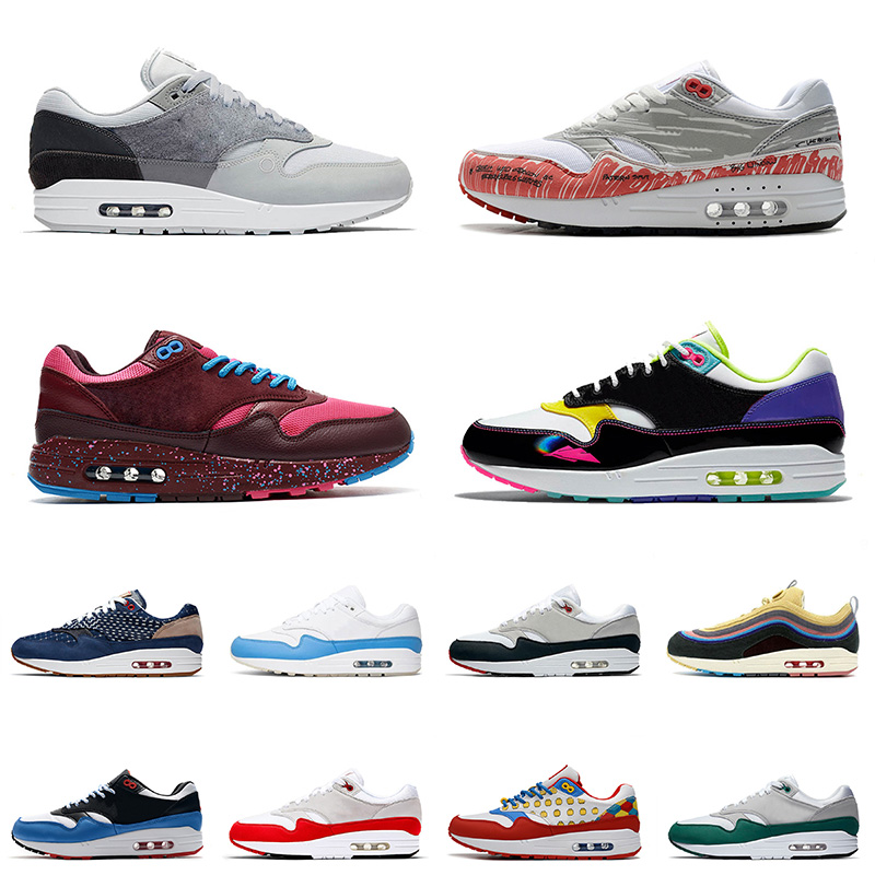 High Quality Classic Max 1 Cushions Running Shoes Mens Women London Amsterdam Elephant Premium NIK Air Airmax 87 Sports Trainers Sneakers 36-45
High Quality Classic Max 1 Cushions Running Shoes Mens Women London Amsterdam Elephant Premium NIK Air Airmax 87 Sports Trainers Sneakers 36-45