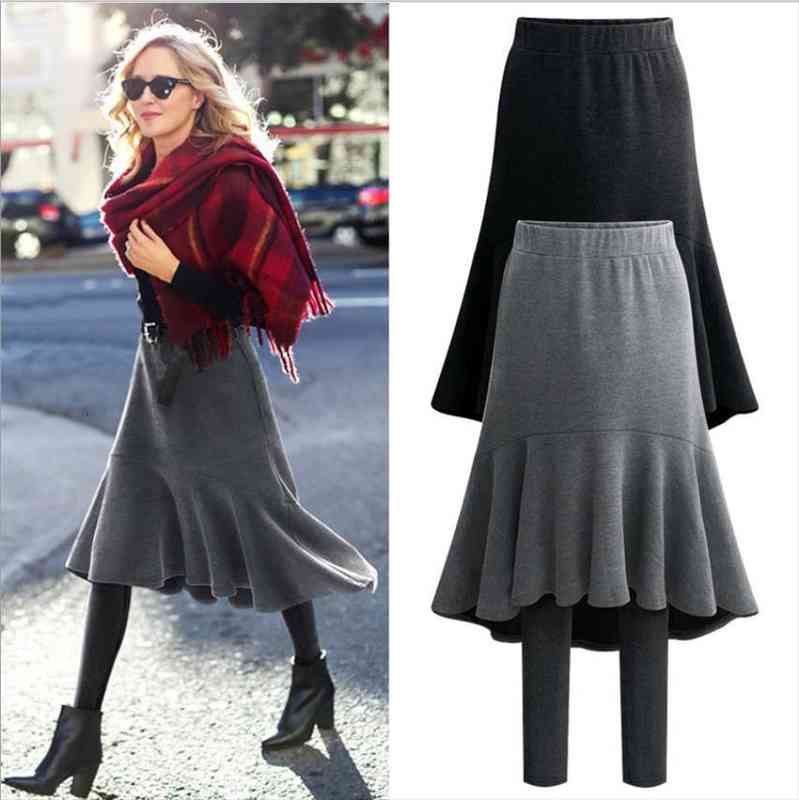 plus size 6xl fashion autumn women legging amp winter warm thick velvet fake two pieces trumpet skirt pants, Black
plus size 6xl fashion autumn women legging amp winter warm thick velvet fake two pieces trumpet skirt pants, Black