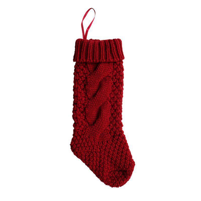 Christmas Decorations Woolen Yarn Knit Stockings Sack Gift Filler Festival Xmas Decoration Sock Candy Bag
Christmas Decorations Woolen Yarn Knit Stockings Sack Gift Filler Festival Xmas Decoration Sock Candy Bag