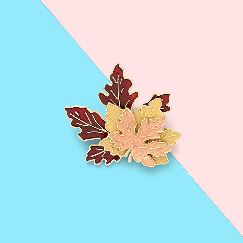 Pins, Brooches Three-layer Specimen Enamel Pin Plant Big Badges Pins Cartoon Fashion Gifts For Friends Jewelry Wholesale